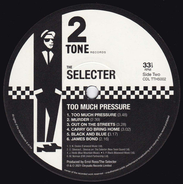 The Selecter : Too Much Pressure (LP, Album, 180 + 7", Single, RP, 40  + RE, RM, 40t)
