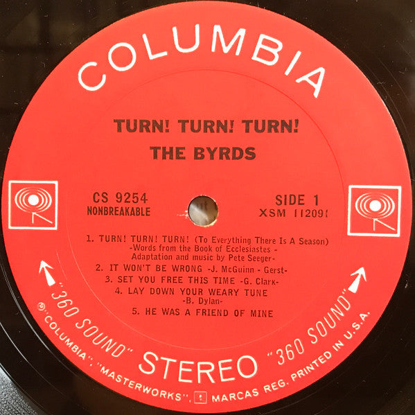 The Byrds : Turn! Turn! Turn! (LP, Album, San)