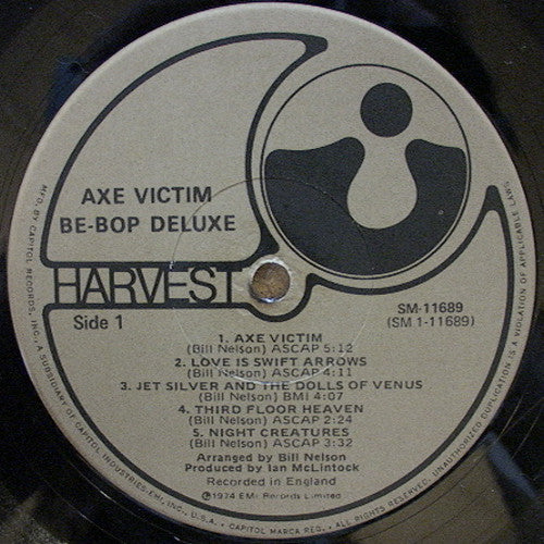 Be-Bop Deluxe* : Axe Victim (LP, Album, Jac)