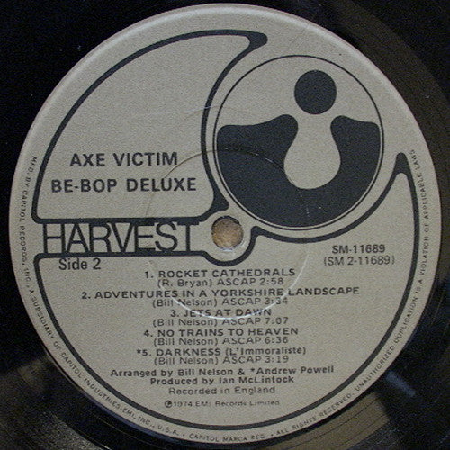 Be-Bop Deluxe* : Axe Victim (LP, Album, Jac)