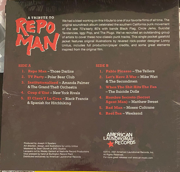 Various : A Tribute To Repo Man (LP, RSD, Ltd, RE, Glo)