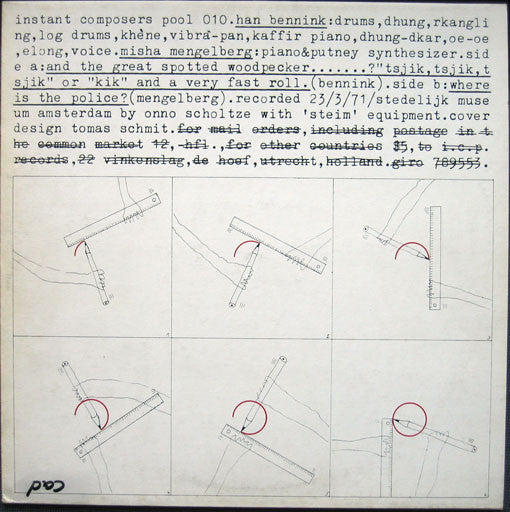 Han Bennink, Misha Mengelberg* : Instant Composers Pool 010 (LP, Album, 2nd)