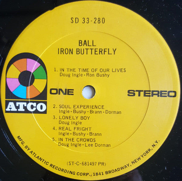 Iron Butterfly : Ball (LP, Album, San)