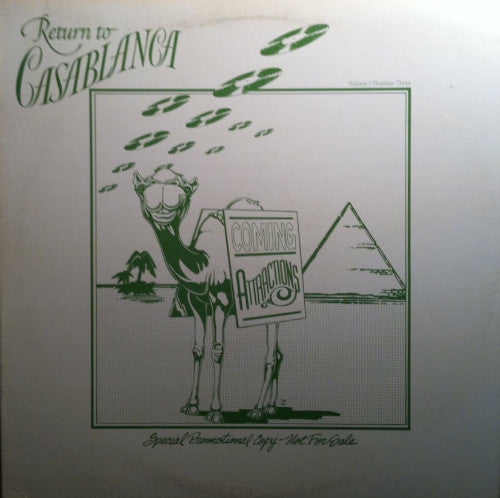 Various : Return To Casablanca Number 1, Volume 3 (LP, Mixed, Promo, Smplr)