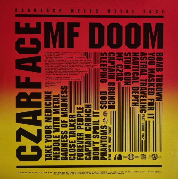 Czarface, MF Doom : Czarface Meets Metal Face (LP, Album, RE)