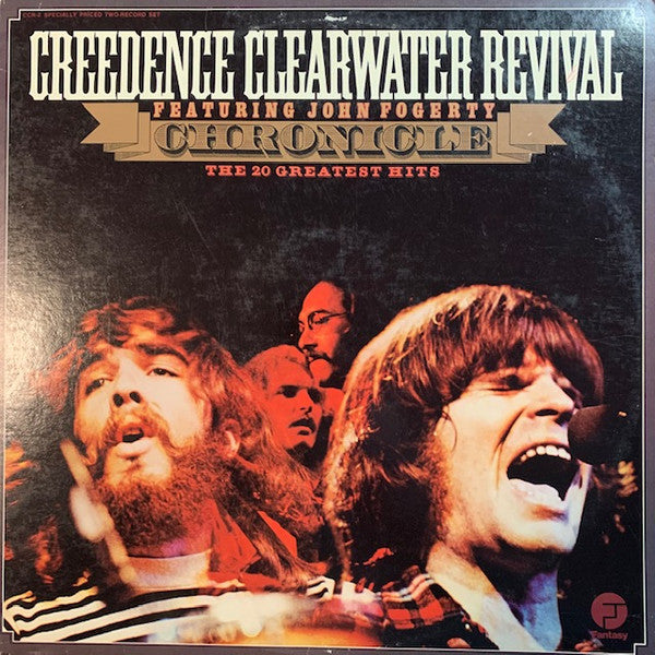 Creedence Clearwater Revival Featuring John Fogerty : Chronicle - The 20 Greatest Hits (2xLP, Comp, San)