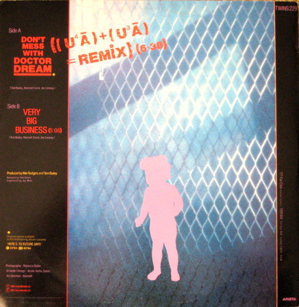 Thompson Twins : Don't Mess With Doctor Dream ((U⁴Ā) + (U³Ā) = Remix) (12")