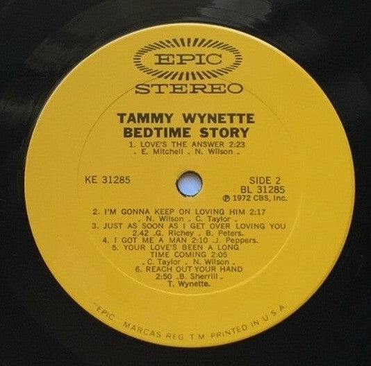 Tammy Wynette : Bedtime Story (LP, Album)