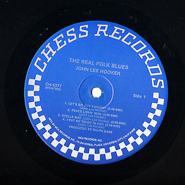John Lee Hooker : The Real Folk Blues (LP, Album, RE, Pin)