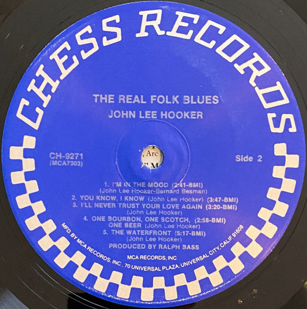 John Lee Hooker : The Real Folk Blues (LP, Album, RE, Pin)