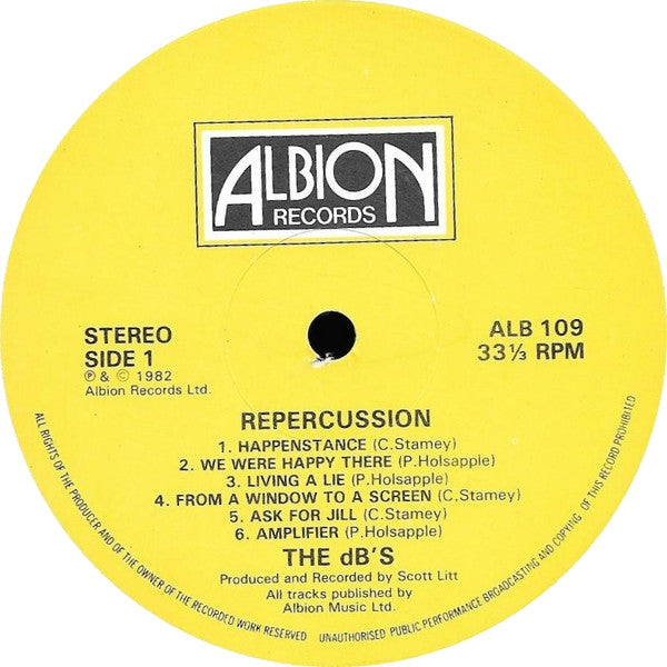 The dB's : Repercussion (LP, Album + Cass, Album)