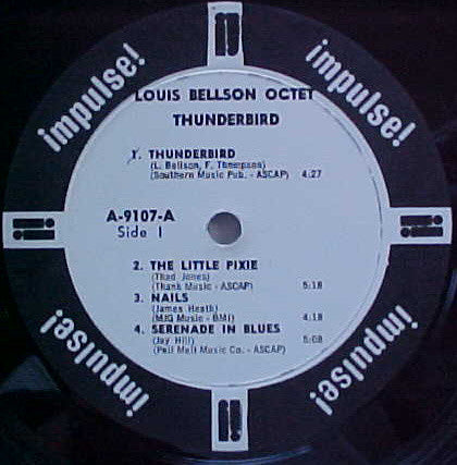 Louis Bellson : Thunderbird (LP, Mono, lab)