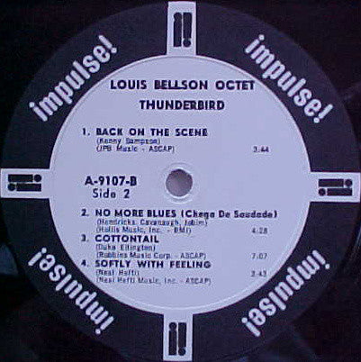 Louis Bellson : Thunderbird (LP, Mono, lab)