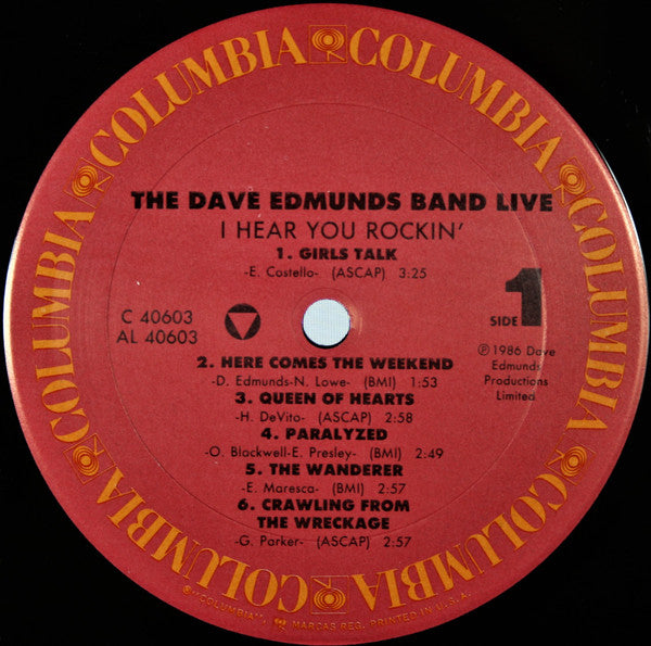 The Dave Edmunds Band : I Hear You Rockin' (LP, Album, Car)