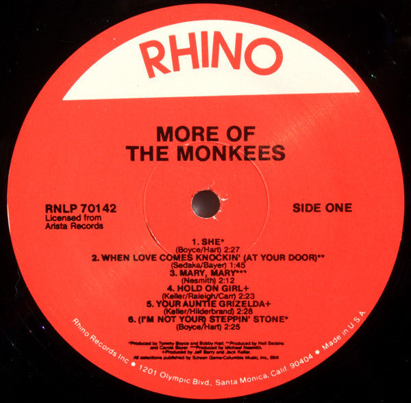 The Monkees : More Of The Monkees (LP, Album, RE)