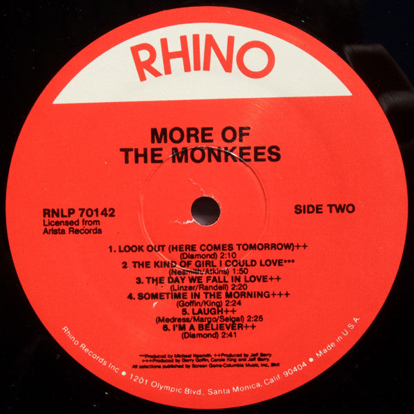 The Monkees : More Of The Monkees (LP, Album, RE)