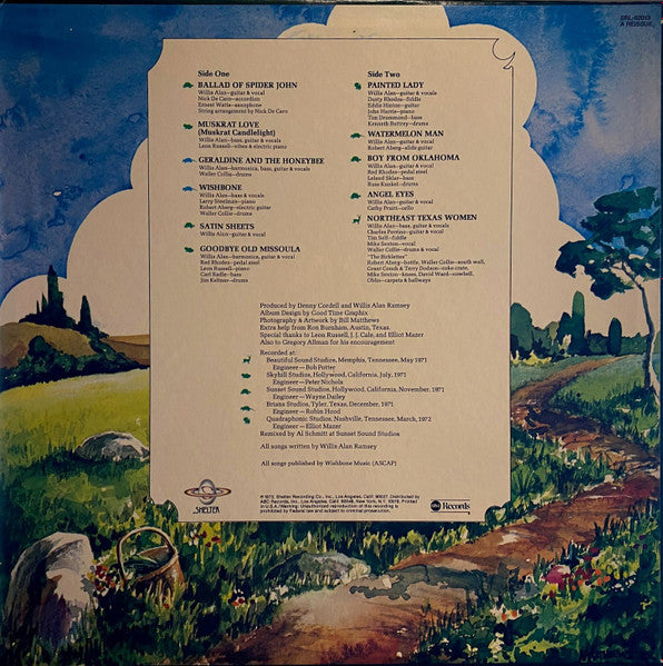 Willis Alan Ramsey : Willis Alan Ramsey (LP, Album, RE,  Pi)