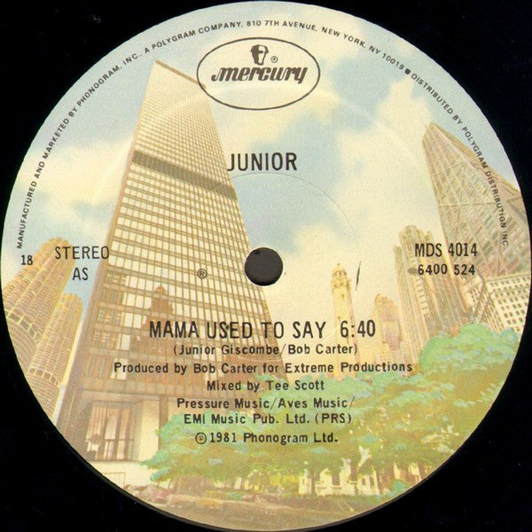 Junior (2) : Mama Used To Say (12", Maxi, Pre)