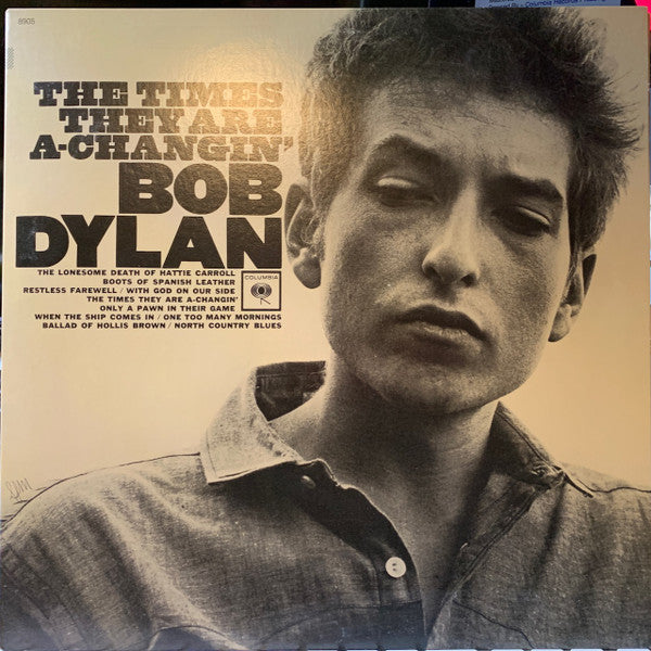 Bob Dylan : The Times They Are A-Changin' (LP, Album, RP, Car)
