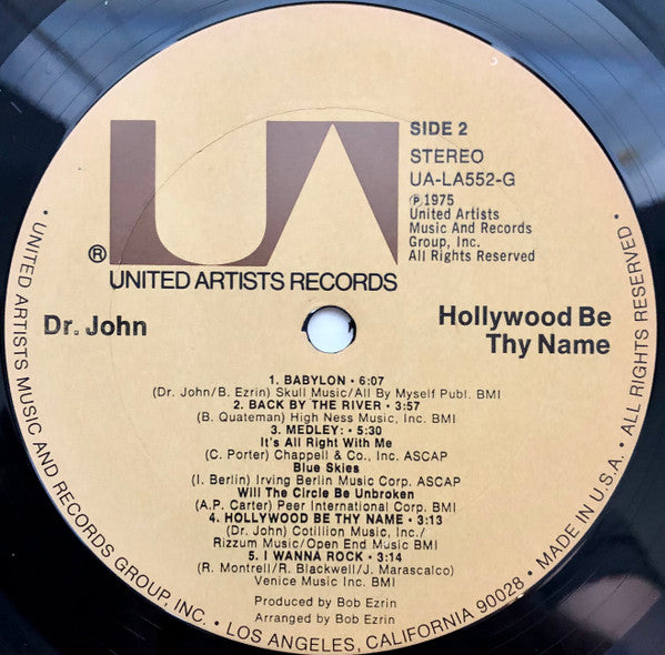 Dr. John : Hollywood Be Thy Name (LP, Album, Ter)
