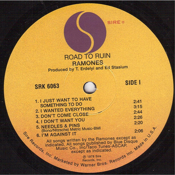 Ramones : Road To Ruin (LP, Album, Ltd, RE, 180)