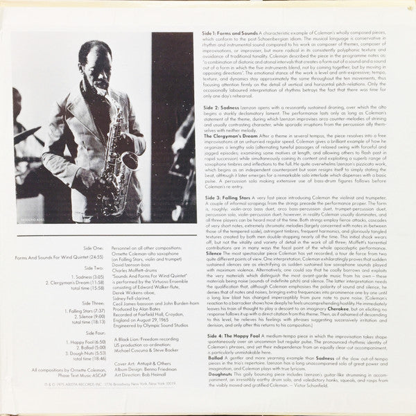 Ornette Coleman : The Great London Concert (2xLP, Album, RE)