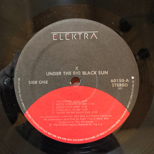 X (5) : Under The Big Black Sun (LP, Album)