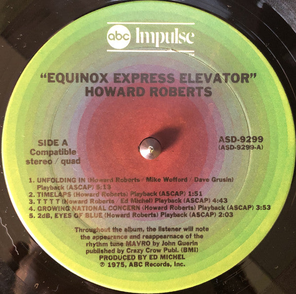 Howard Roberts : Equinox Express Elevator (LP, Album, Quad, Gat)