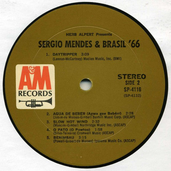 Sérgio Mendes & Brasil '66 : Herb Alpert Presents Sergio Mendes & Brasil '66 (LP, Album, Mon)