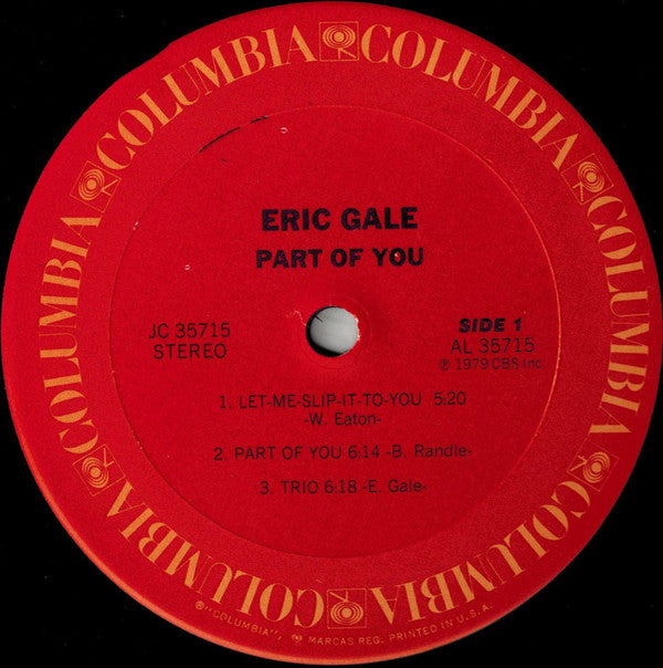 Eric Gale : Part Of You (LP, Album)