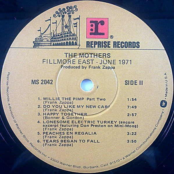 The Mothers : Fillmore East - June 1971 (LP, Album, RE, Jac)