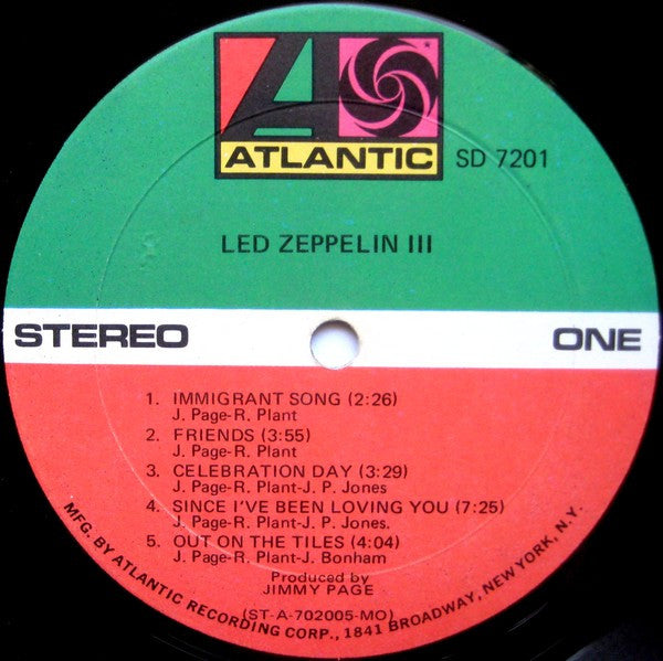 Led Zeppelin : Led Zeppelin III (LP, Album, MO )