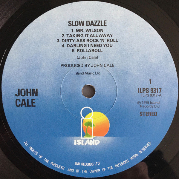 John Cale : Slow Dazzle (LP, Album, RE)