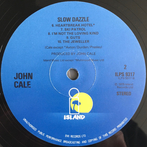 John Cale : Slow Dazzle (LP, Album, RE)