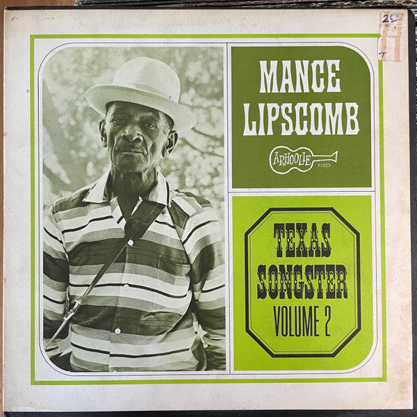 Mance Lipscomb : Texas Songster Volume 2 (LP, Album, Mono)