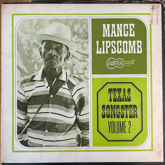 Mance Lipscomb : Texas Songster Volume 2 (LP, Album, Mono)