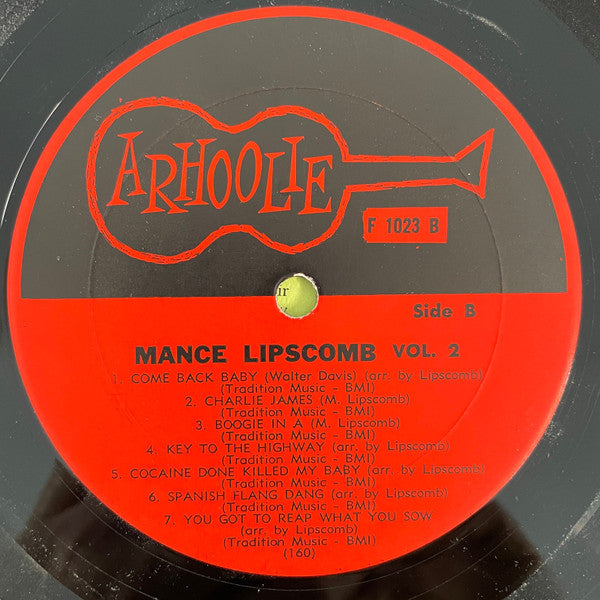 Mance Lipscomb : Texas Songster Volume 2 (LP, Album, Mono)