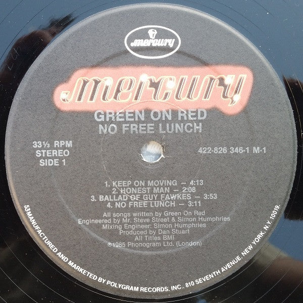 Green On Red : No Free Lunch (LP, MiniAlbum)