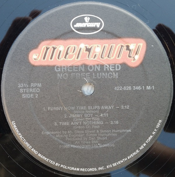 Green On Red : No Free Lunch (LP, MiniAlbum)