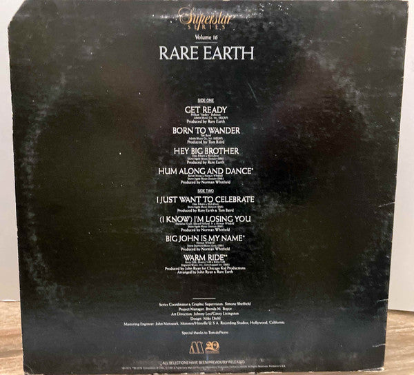 Rare Earth : Rare Earth (LP, Comp)