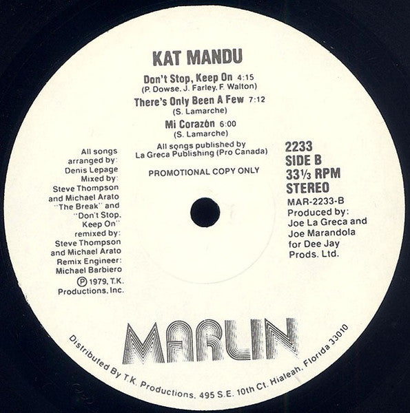 Kat Mandu : Kat Mandu (LP, Album, Promo)