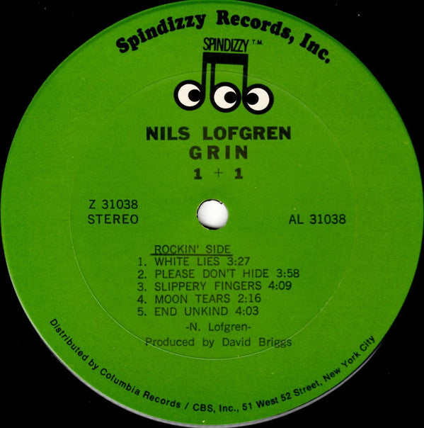 Nils Lofgren - Grin : 1+1 (LP, Album, Gre)