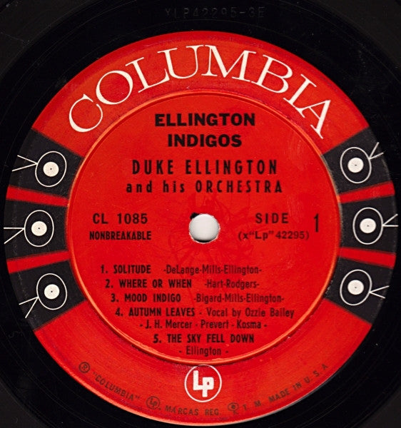 Duke Ellington And His Orchestra : Ellington Indigos (LP, Album, Mono, Hol)