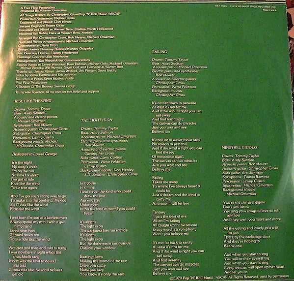 Christopher Cross : Christopher Cross (LP, Album)