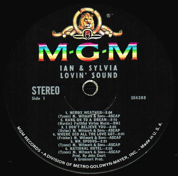 Ian & Sylvia : Lovin' Sound (LP, Album)