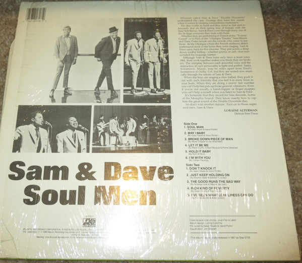 Sam & Dave : Soul Men (LP, Album, RE)