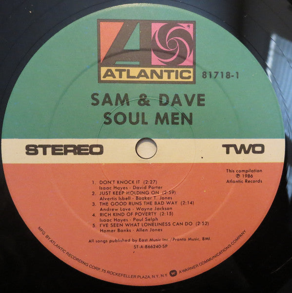 Sam & Dave : Soul Men (LP, Album, RE)