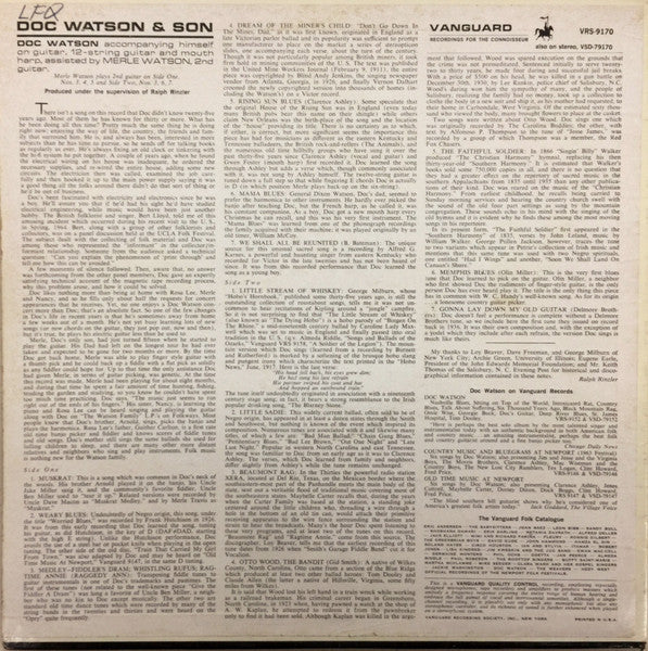 Doc Watson & Son* : Doc Watson & Son (LP, Album, Mono)