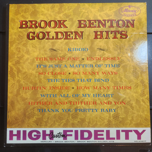 Brook Benton : Golden Hits (LP, Comp, Mono, Red)