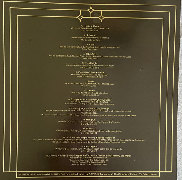 NEEDTOBREATHE : Live From The Woods Vol. 2 (2xLP, Pur)